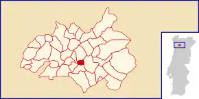 Localização no município de Amarante