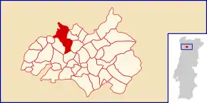 Localização no município de Amarante