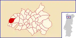 Localização no município de Amarante