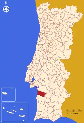 Localização de Grândola