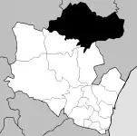 Localização no município de Loures