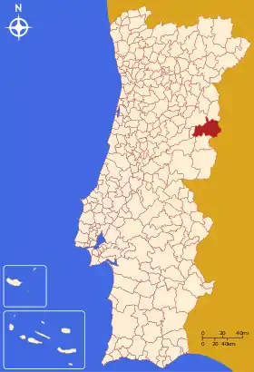 Localização de Sabugal