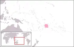 Localização da Samoa Americana