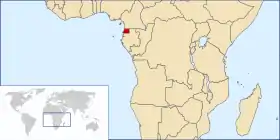 Localização de Guiné Espanhola