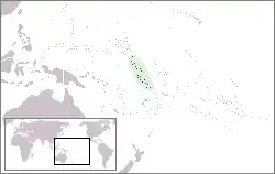 Localização de Ilhas Gilbert e Ellice