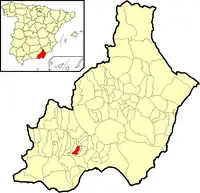 Localização de Huécija