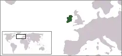Localização de Irlanda