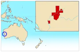 Localização de Hutt River