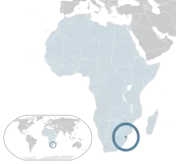 Localização de Reino de Essuatíni