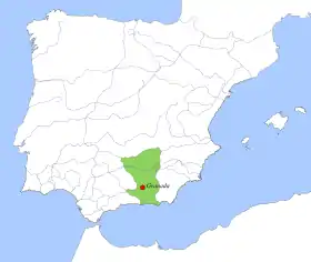 Localização de Taifa de Granada