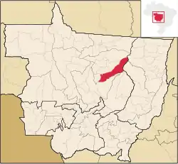 Localização de Feliz Natal em Mato Grosso