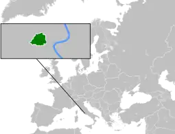 Localização do Estado da Cidade do Vaticano