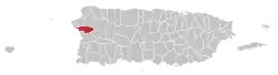 Localização de Añasco em Porto Rico