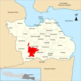 Localização de Wiyungna cidade de Surabaia