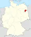 Localização de Barnim na Alemanha