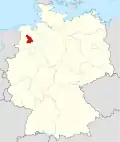 Localização de Cloppenburg na Alemanha