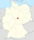 Localização de Nordhausen na Alemanha