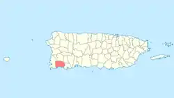 Localização de Lajas em Porto Rico