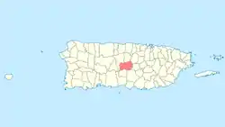Localização de Orocovis em Porto Rico