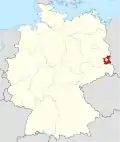 Localização de Espreia-Neisse na Alemanha