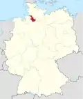 Localização de Stade na Alemanha