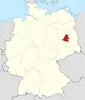 Localização de Teltow-Fläming na Alemanha