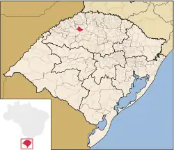 Localização de Chiapetta no Rio Grande do Sul