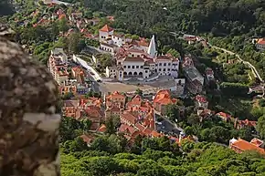 Vista de Sintra a partir do Castelo dos Mouros