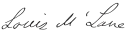 Assinatura de Louis McLane