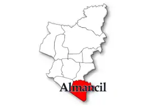 Localização no município de Loulé
