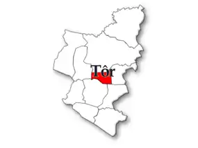 Localização no município de Loulé