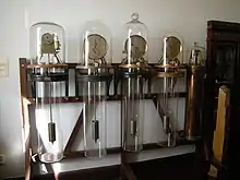 Foto das pendulas da Reserva Técnica aberta