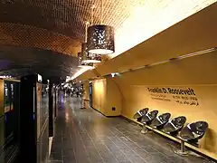 O novo desenvolvimento das plataformas da Linha 1.