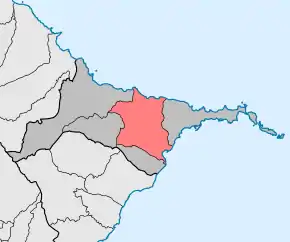 Localização no município de Machico