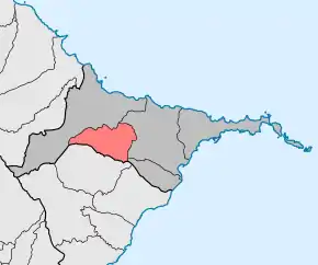 Localização no município de Machico