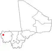 Localização de Kayes