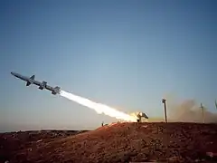 MQM-8G Vandal lançado da San Nicolas Island, em 1999.