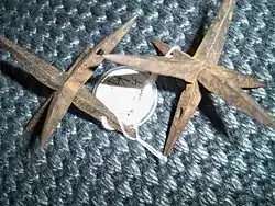 Ferro japonês caltrop Makibishi.