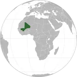 Localização  República do Mali