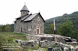 L'église du monastère de Mažići