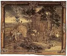 Manufatura de Flandres: A Volta da Colheita, século XVII.