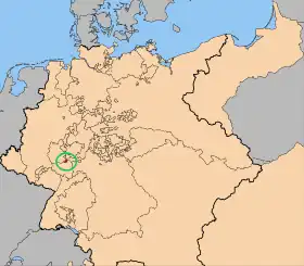Localização de Cidade Livre de Frankfurt
