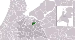Localização de Baarn na Província de Utrecht