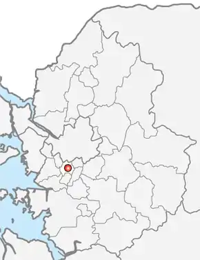 Localização de Anyang em Gyeonggi