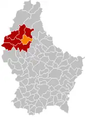 Localização de Goesdorf em Luxemburgo