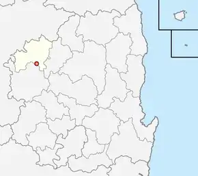 Localização de Mungyeong em Gyeongsang do Norte