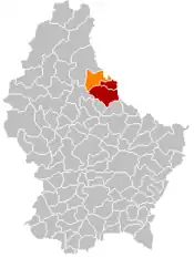 Localização de Putscheid em Luxemburgo