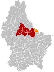 Localização de Reisdorf em Luxemburgo