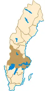 A região histórica da Svealand