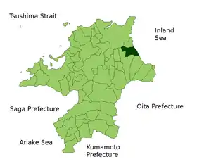 Localização de Yukuhashi